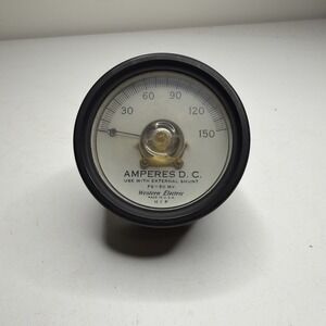 Western Electric Amperes D.C. 0-150 Vintage Electric